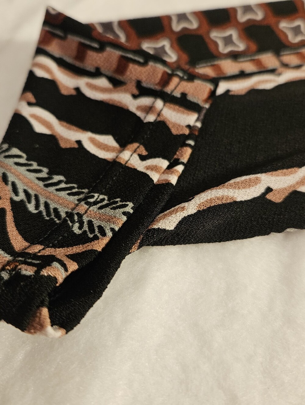Free People Small Black Geometric Print Long Sleeve Mini Dress Boho - Picture 5 of 16